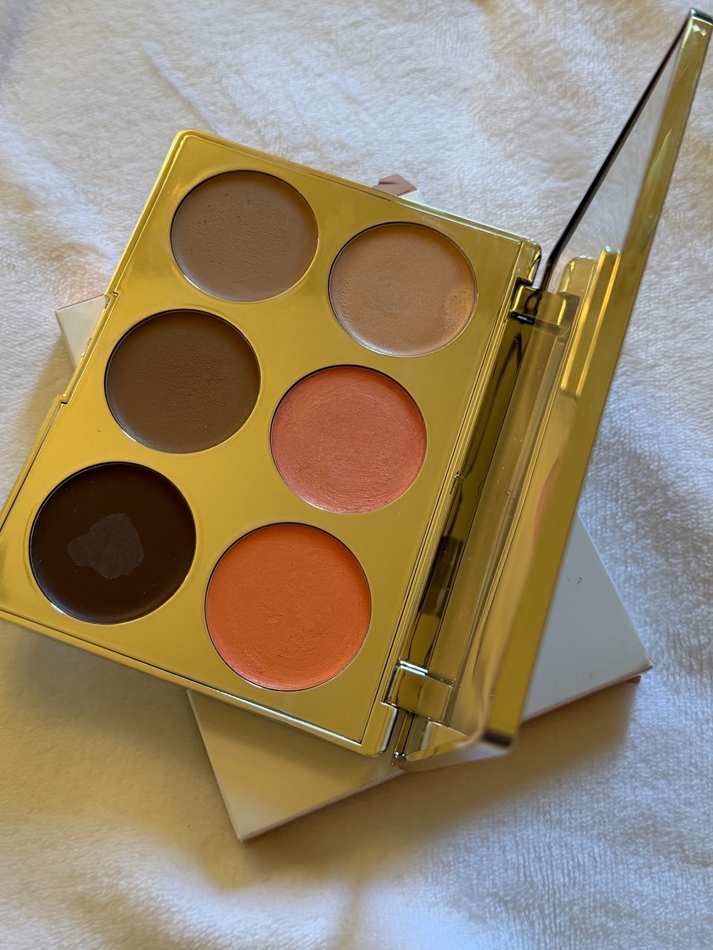 Iconic London multi-use cream blush, bronze & highlight palette